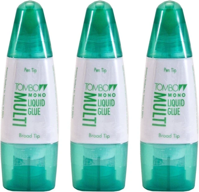 Main image of Tombow Mono Multi Liquid Glue (3 Pack) - Clear, Low Viscosity, Dries Clear