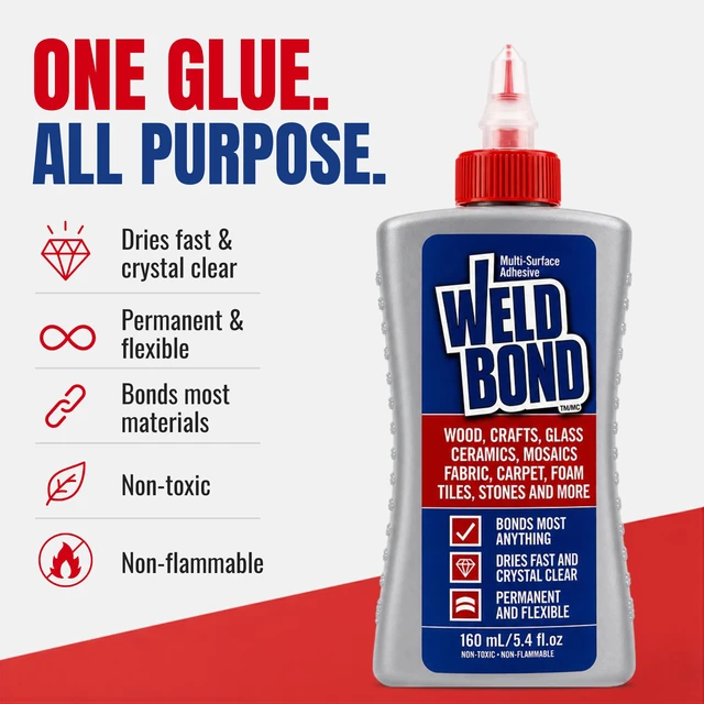 Alt view image 3 of 7 - Weldbond Multi-Surface Glue Non Toxic for Mosaic Wood Ceramic Craft 5.4oz