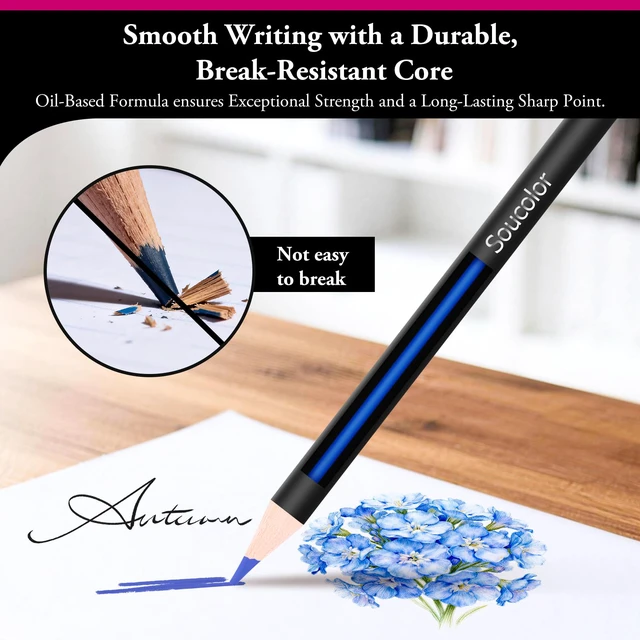 Alt view image 6 of 7 - Soucolor 72 Colored Pencils for Adult Coloring Book,Back to School Supplies