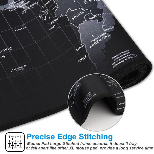 Alt view image 5 of 6 - XXL Professional Large Mouse Pad & Computer Game Mouse Mat (35.4x15.7x0.1IN, Map) (90 * 40 Map)