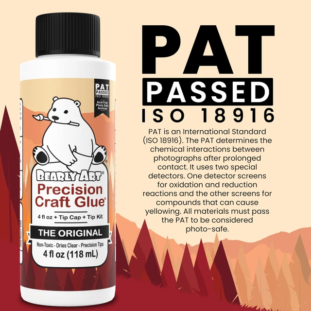 Alt view image 5 of 6 - Bearly Art Precision Craft Glue Original 4 fl oz with Tip Kit Archival