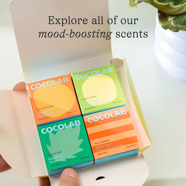 Alt view image 7 of 7 - Cocofloss Expanding Woven Dental Floss by COCOLAB, Mint Scent, 1-Pack