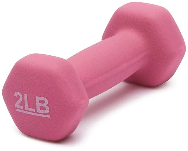 Alt view image 2 of 4 - Amazon Basics Neoprene Dumbbell Hand Weights for Exercise and Muscle Toning