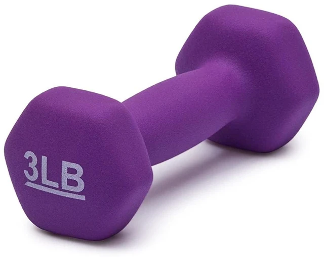 Alt view image 2 of 4 - Amazon Basics Neoprene Dumbbell Hand Weights for Exercise and Muscle Toning