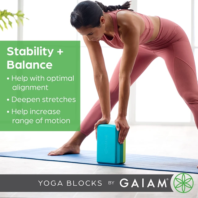 Alt view image 2 of 7 - Gaiam Yoga Block - Supportive Latex-Free Eva Foam - Soft Non-Slip Surface with Beveled Edges for Yoga, Pilates, Meditation