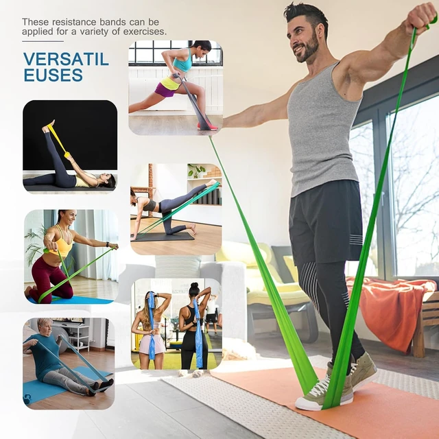 Alt view image 3 of 6 - Resistance Bands for Working Out, Physical Therapy, Exercise, Pilates, Yoga