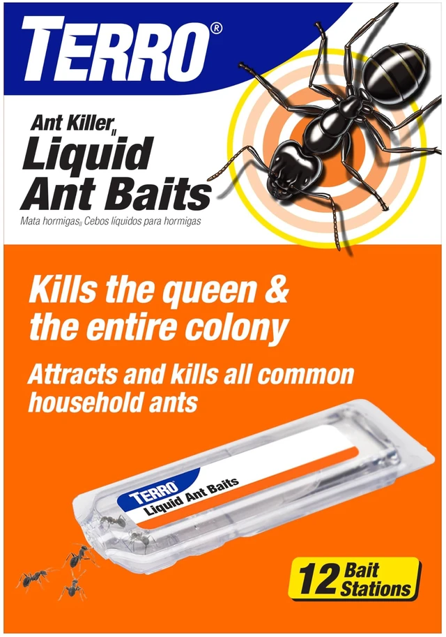 Main image of TERRO Liquid Ant Killer Bait Stations, 12-Pack, Indoor Ant Traps, T300B