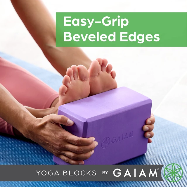 Alt view image 6 of 7 - Gaiam Yoga Block - Supportive Latex-Free Eva Foam - Soft Non-Slip Surface with Beveled Edges for Yoga, Pilates, Meditation