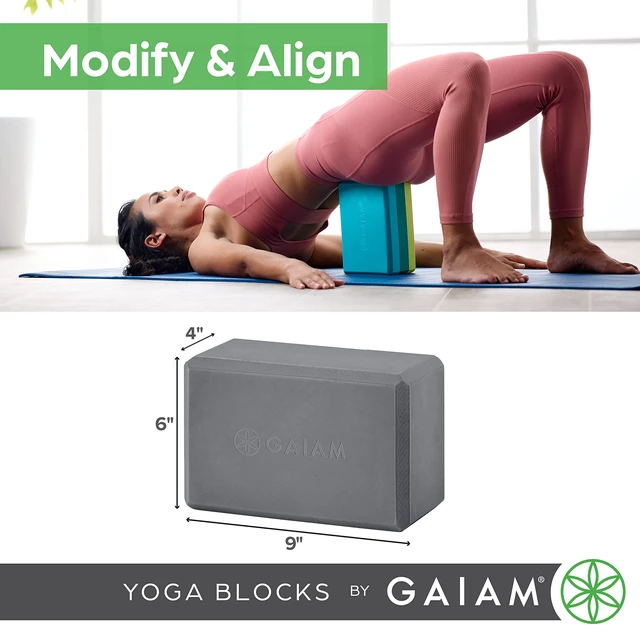 Alt view image 7 of 7 - Gaiam Yoga Block - Supportive Latex-Free Eva Foam - Soft Non-Slip Surface with Beveled Edges for Yoga, Pilates, Meditation