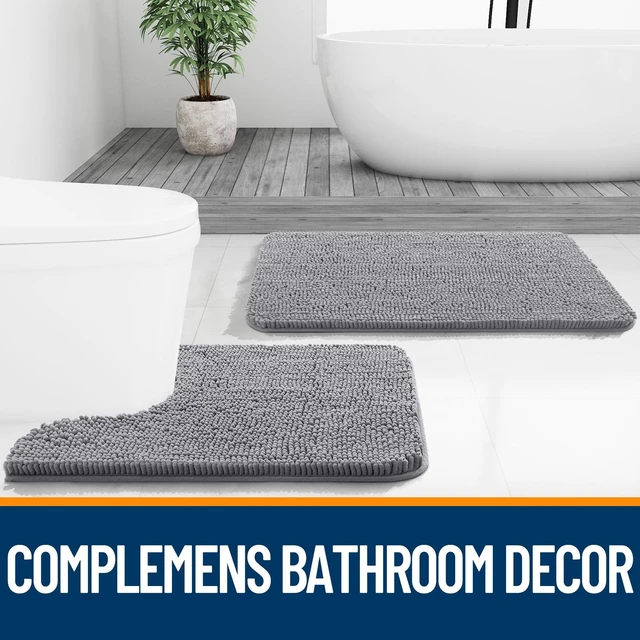 Alt view image 7 of 7 - OLANLY Bathroom Rugs 30x20, Extra Soft Absorbent Chenille Bath Rugs