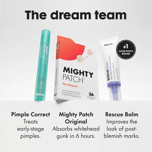 Alt view image 5 of 7 - Mighty Patch Hero Cosmetics Original Nighttime Acne Pimple Patches, 36 Ct