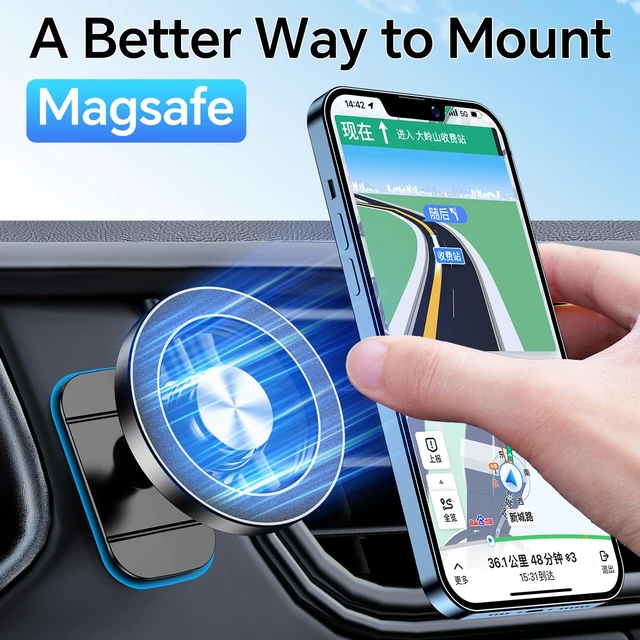 Alt view image 3 of 7 - Kaistyle for Magsafe Car MountStrong MagnetsMagnetic Phone Holder for Car Phone Holder Mount Dash Mounted Holders Phone Holders for Your Car Accessories for Women Men for iPhone 17 Pro Max 16 15 14