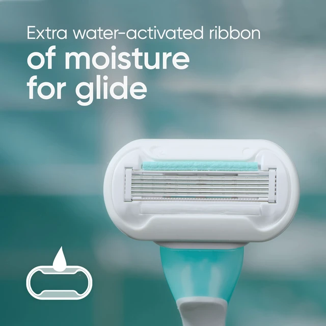 Alt view image 5 of 7 - Gillette Venus Extra Smooth Sensitive Disposable Razors for Women with Sensitive Skin, 2 Count