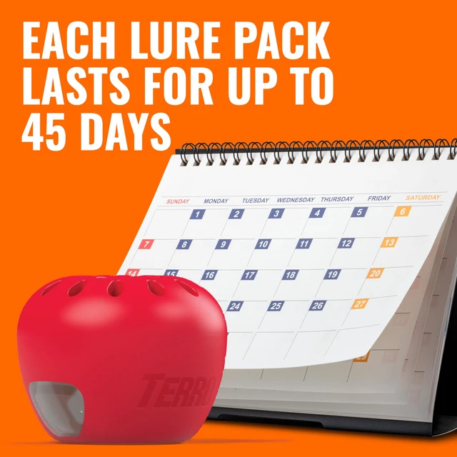 Alt view image 7 of 7 - TERRO Fruit Fly Trap 4-Pack, 180 Day Lure Supply, Food-Based Lure