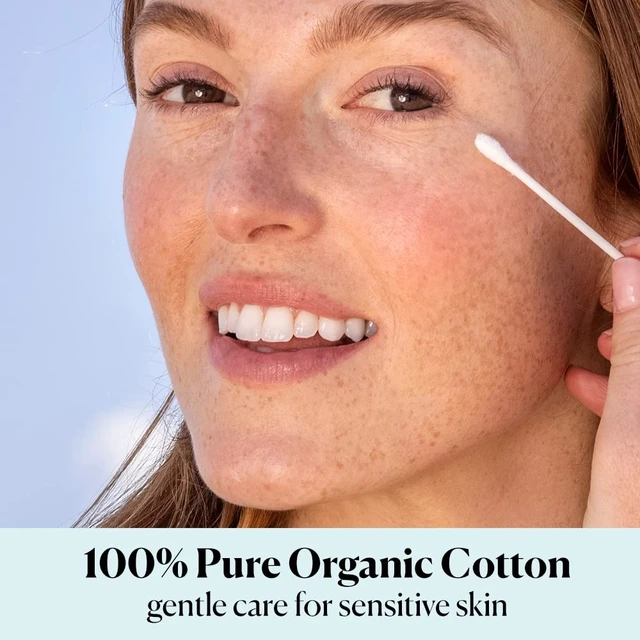 Alt view image 3 of 5 - Sky Organics Organic Cotton Swabs 500 Ct, 100% Pure, Natural, Chlorine-Free