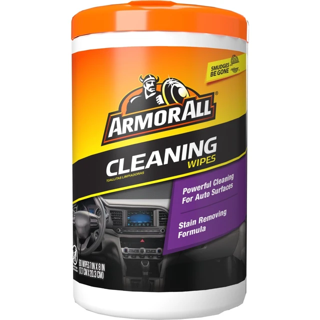 Alt view image 7 of 7 - Armor All Car Cleaning Wipes, 90 Count Canister, Car Wipes