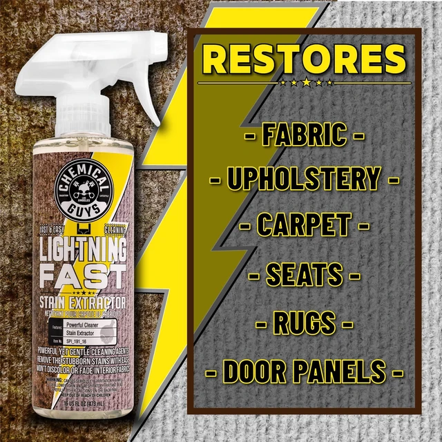Alt view image 2 of 7 - Chemical Guys, Lightning Fast Carpet & Upholstery Stain Extractor, 16 oz