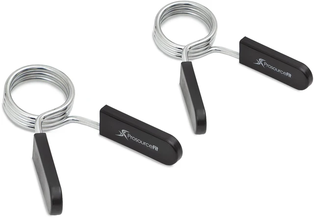 Main image of ProsourceFit Olympic Barbell Spring Clip Collar 2-inch Pair with Easy-Grip Handles for Weightlifting,Powerlifting and Strength Training