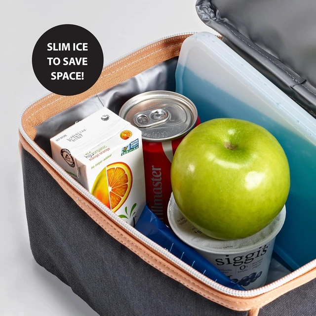 Alt view image 5 of 7 - Cool Coolers by Fit & Fresh 4 Pack XL Slim Ice Packs, Quick Freeze Space Saving Reusable Ice Packs for Lunch Boxes or Coolers