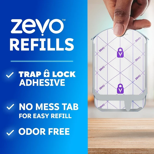 Alt view image 2 of 7 - Zevo Flying Insect Trap Refill Cartridges for Fruit Flies & Gnats, 4 Count