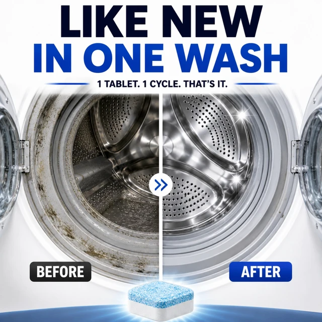 Alt view image 3 of 7 - Washing Machine Cleaner Tablets - Penetrating Deep Clean Washer Cleaner Tablets For Front Loader And Top Load HE - Active Formula Tub Descaler Deodorizer