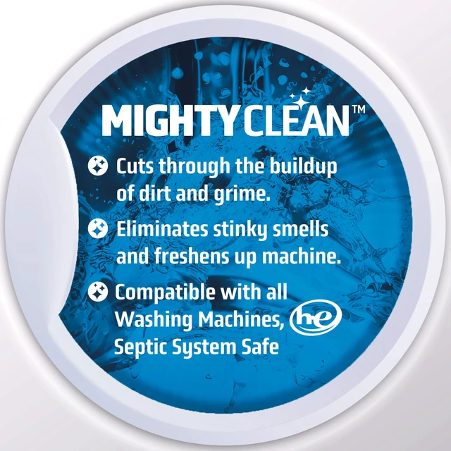 Alt view image 4 of 7 - MIGHTY CLEAN Washing Machine Cleaner Tablets 24 Pack - 1 Year Supply, Septic Safe Washing Machine Cleaning Tablets, Washer Cleaner Tablet, Works with All Washers Including HE