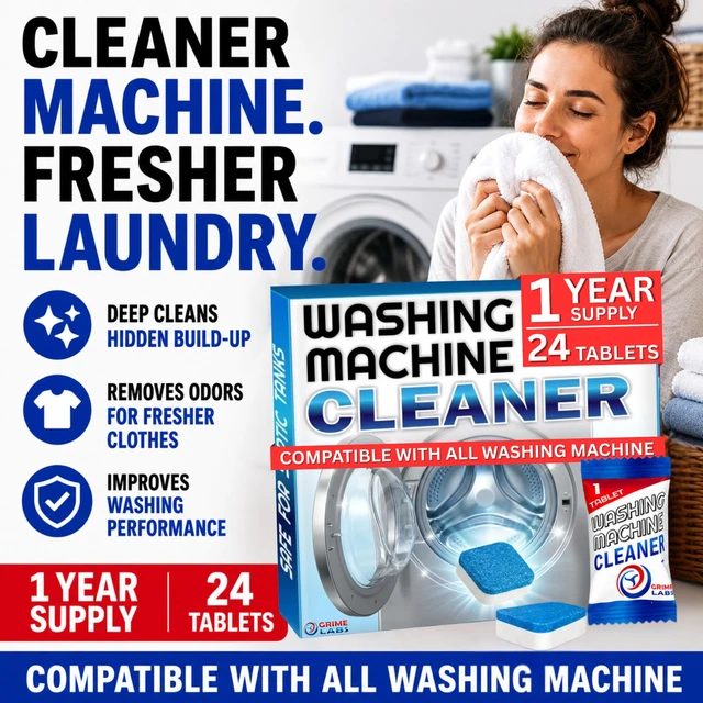 Alt view image 7 of 7 - Washing Machine Cleaner Tablets - Penetrating Deep Clean Washer Cleaner Tablets For Front Loader And Top Load HE - Active Formula Tub Descaler Deodorizer