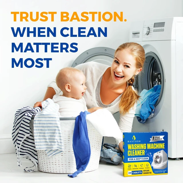 Alt view image 2 of 6 - Washing Machine Cleaner Tablets 24 pack Powerful Descaler -Deep Cleaning for HE Front Loader & Top Load Washer Septic Safe Eco-Friendly Deodorizer Clean Drum & Laundry Tub Seal- Year's Supply