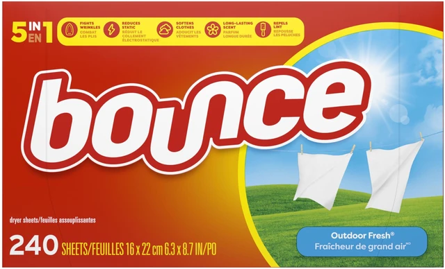 Alt view image 7 of 7 - Bounce Fabric Softener Sheets, Outdoor Fresh Scent, 240 Count