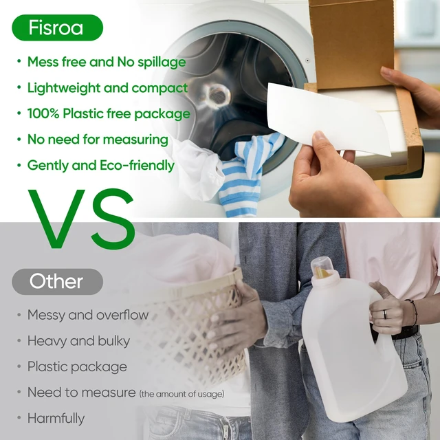 Alt view image 3 of 7 - Laundry Detergent Sheets 300 Loads Travel Washer Strips, Fresh Linen