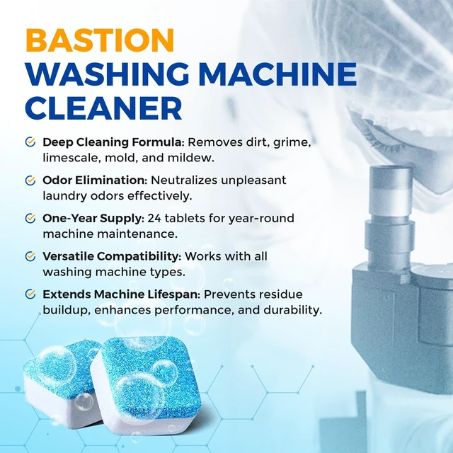 Alt view image 5 of 6 - Washing Machine Cleaner Tablets 24 pack Powerful Descaler -Deep Cleaning for HE Front Loader & Top Load Washer Septic Safe Eco-Friendly Deodorizer Clean Drum & Laundry Tub Seal- Year's Supply