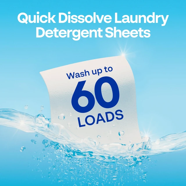 Alt view image 5 of 7 - Earth Breeze Laundry Detergent Sheets Fresh Scent 60 Loads
