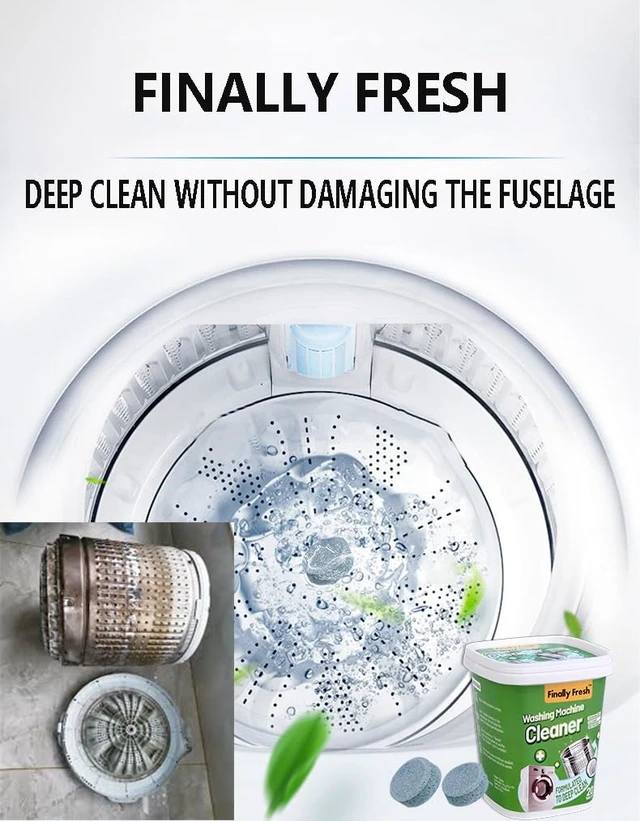 Alt view image 3 of 6 - Finally Fresh Washing Machine Cleaner for Front Loaders & Top loaders, 20 Packs Washer Cleaner, Suitable for All Washing Machine