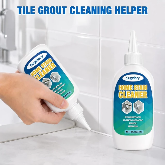 Alt view image 6 of 6 - Sugelary Mold Stain Cleaner, 8 Fl oz All-Purpose Home Stain Cleaner Gel for Washing Machine Cleaner Front Loader Seal, Household Cleaner Gel for Bathroom Grout, Sink, Shower, Caulk
