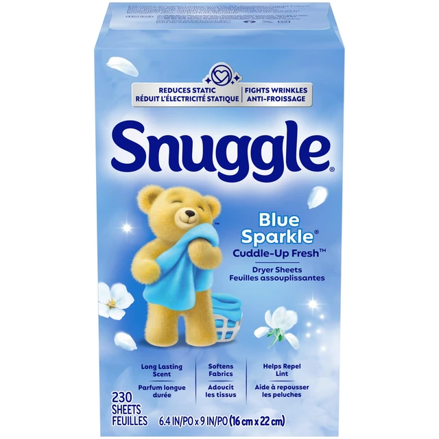 Alt view image 6 of 7 - Snuggle Fabric Softener Dryer Sheets, Blue Sparkle, 230 Count