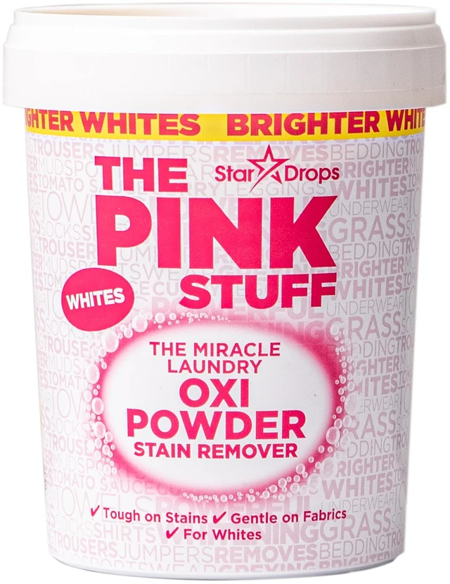 Main image of The Pink Stuff Miracle Laundry Oxi Powder Stain Remover for Whites, 35.2 Oz
