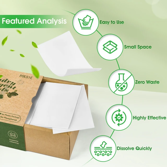 Alt view image 3 of 6 - Poesie Laundry Detergent Sheets Fresh Scent 160 Count Fast Dissolve