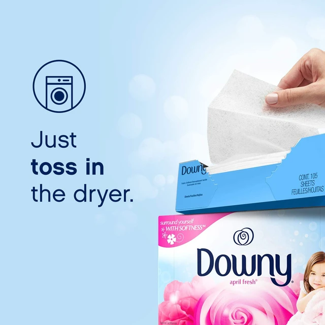 Alt view image 5 of 5 - Downy Fabric Softener Dryer Sheets, April Fresh, 240 Count