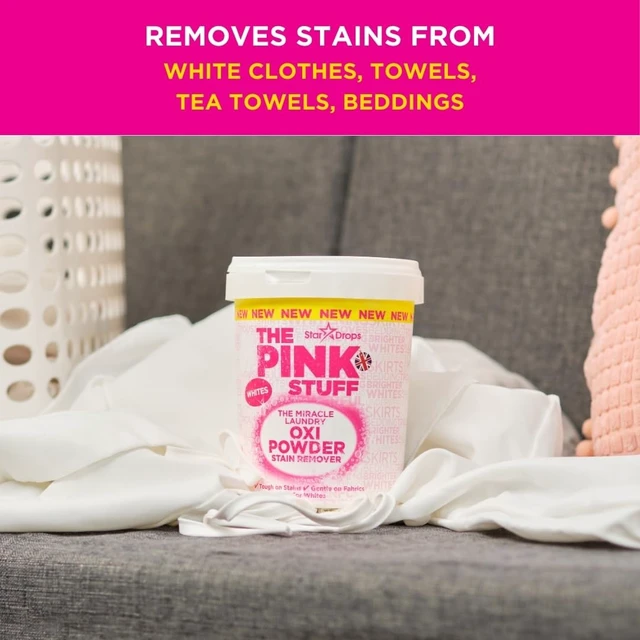 Alt view image 4 of 5 - The Pink Stuff Miracle Laundry Oxi Powder Stain Remover for Whites, 35.2 Oz