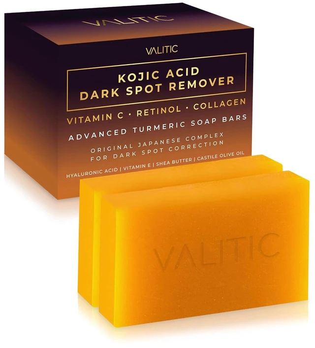 Main image of VALITIC Kojic Acid Dark Spot Remover Soap Bars with Turmeric, 2 Pack