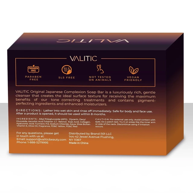 Alt view image 5 of 6 - VALITIC Kojic Acid Dark Spot Remover Soap Bars with Turmeric, 2 Pack