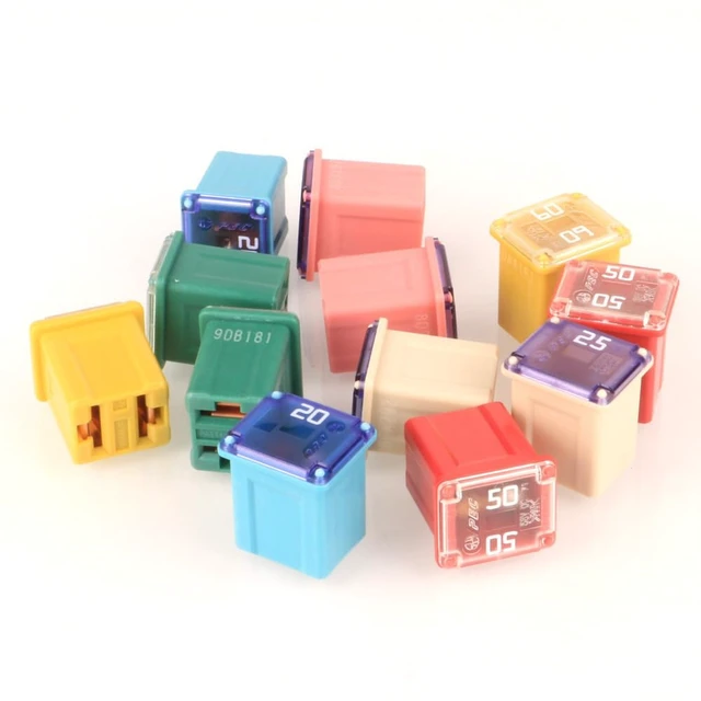 Alt view image 4 of 5 - Gebildet 12pcs 12V-24V Automotive Low Profile Jcase Box Shaped Assorted Fuse 20A 25A 30A 40A 50A 60A Each 2pcs for Truck Car SUV Boat