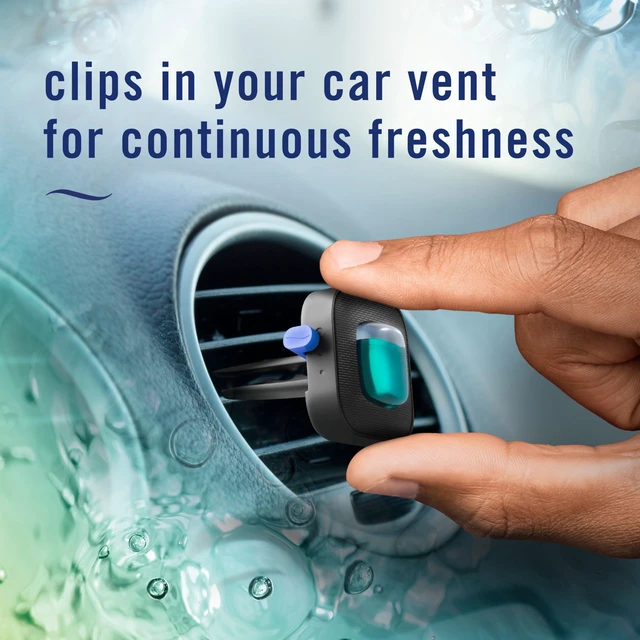 Alt view image 6 of 6 - Febreze Unstopables Fresh Scent Car Vent Clip Air Freshener, Odor-Fighting, Long Lasting, 0.07 fl oz, 4 Count