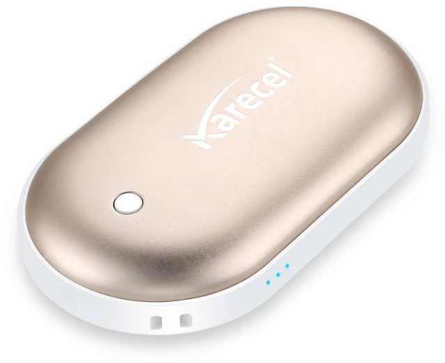 Main image of Karecel Rechargeable Hand Warmer, 5200mAh Double-Sided 4-Inch Full-Surface Heat, up to 11Hrs, Portable Pocket Heater, Tech Gifts for Men Women Winter Essentials