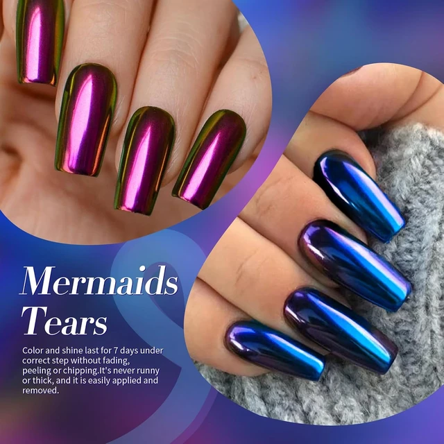 Alt view image 4 of 7 - Born Pretty Chameleon Nail Polish Set 6 Colors Chrome Holographic Metallic