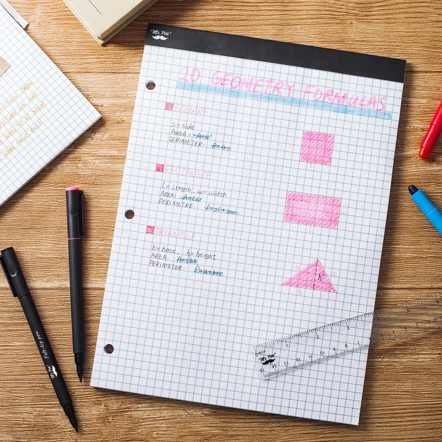 Alt view image 5 of 7 - Mr. Pen- Graph Paper Pad, 8.5x11 Inches, 4x4 (4 Squares per Inch)