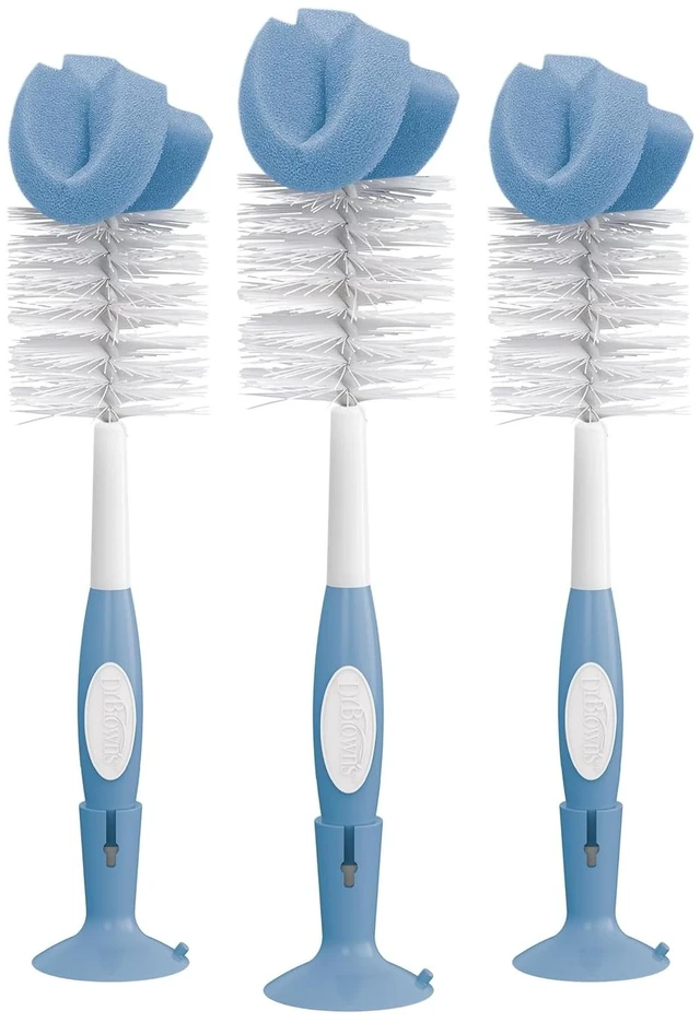 Main image of Dr. Brown's Bottle Brush, Blue, 3-Pack