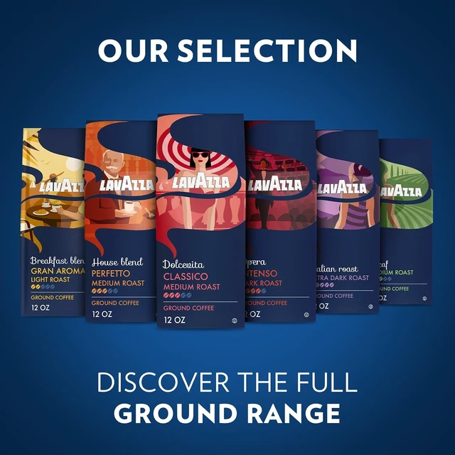 Alt view image 4 of 6 - Lavazza Breakfast Blend Gran Aroma Ground Coffee 12oz Bag, Light Roast, Smooth and Aromatic Taste, Intensity 2/5, 100% Arabica, Ideal for Drip Brewers, (Pack of 1) - Package May Vary
