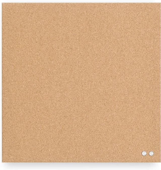 Main image of U Brands Cork Bulletin Board, Frameless, 14 x 14 Tile, 1 Count, Natural
