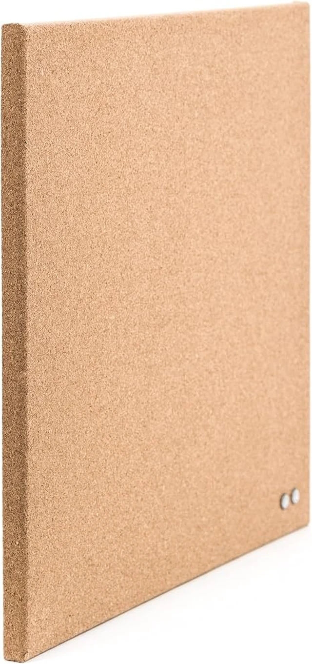 Alt view image 4 of 6 - U Brands Cork Bulletin Board, Frameless, 14 x 14 Tile, 1 Count, Natural